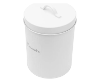 Altom Puszka metalowa z reliefem prążki 13,5x17 cm dek. Biscuit - 1580536 - zdjęcie 3